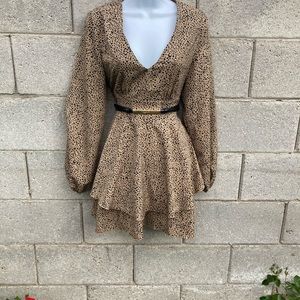 Bishop Sleeve Layered Dress